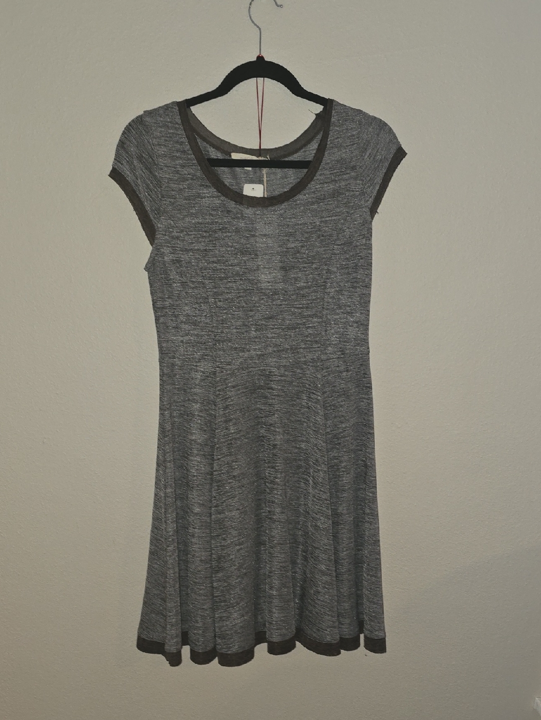 Mystree Heather Gray Ribbed Knit Tee